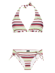 PRTADMIRER 24 Gestreepte halter bikini set