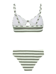 PRTMARLEY Striped bralette bikini set