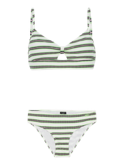 PRTMARLEY Striped bralette bikini set