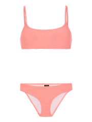 PRTCINE Striped bralette bikini set