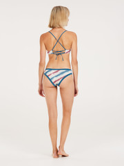 PRTKIRKLEY Striped bralette bikini set