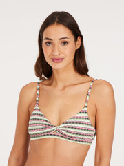 PRTSHANA Striped bralette bikini set