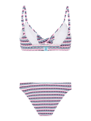 PRTSHANA Striped bralette bikini set