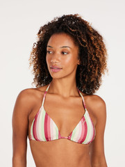 PRTMOLA Gestreifter Triangel-Bikini-Set