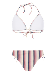PRTMOLA Striped triangle bikini set
