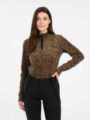 PRTFUZZY24 Leopard fleece