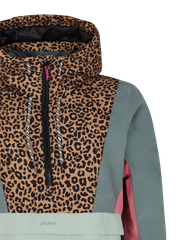PRTAPEL Leopard anorak ski jacket