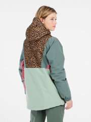 PRTAPEL Leopard anorak ski jacket