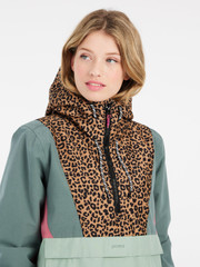 PRTAPEL Leopard anorak ski jacket