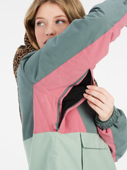 PRTAPEL Leopard anorak ski jacket