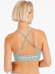 MIXSuperol Striped triangle bikini top
