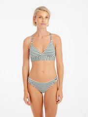 MIXSuperol Striped triangle bikini top