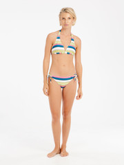 PRTKami Gestreepte halter bikini set