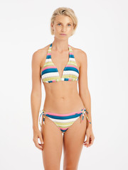 PRTKami Gestreepte halter bikini set