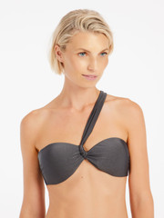 PRTBlum One shoulder bandeau bikini set
