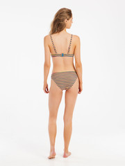 PRTElzi Gestreifter Triangel-Bikini-Set
