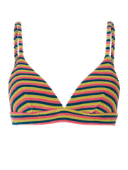 PRTElzi Gestreifter Triangel-Bikini-Set