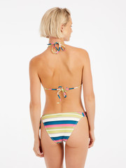 PRTCaley Gestreifter Triangel-Bikini-Set