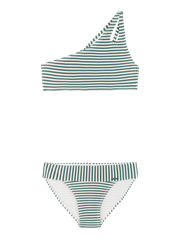 PRTGogo JR Gestreepte one shoulder bikini set