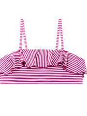 PRTStripes JR Gestreepte bandeau bikini set