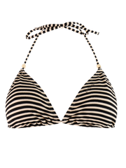 PRTMatch Striped triangle bikini set