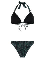 PRTDate Zebra triangle bikini set
