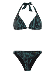 PRTDate Zebra triangle bikini set