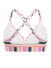 MIXSupera Striped triangle bikini top