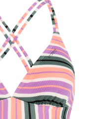 MIXSupera Striped triangle bikini top
