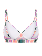 MIXAdairau Striped underwire bikini top