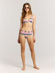 MIXChub Striped triangle bikini top