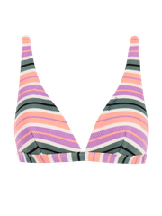 MIXChub Striped triangle bikini top