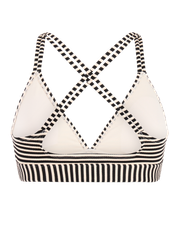 MIXSuperol Striped triangle bikini top