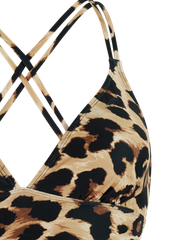 MIXSupers Leopard triangle bikini top