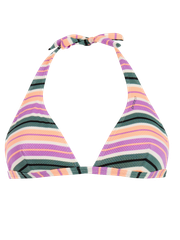 PRTAdmirer Gestreepte halter bikini set