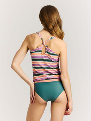 MIXZester Striped tankini top
