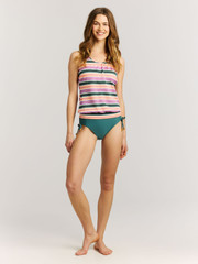MIXZester Striped tankini top