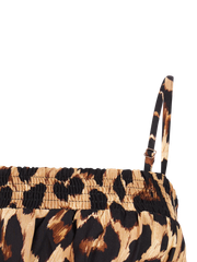 PRTPozo Leopard spaghetti strap top