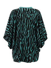 PRTFade Zebra beach kimono