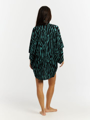 PRTFade Zebra beach kimono