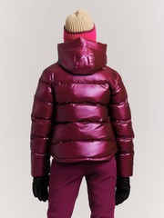 PRTNicole JR Metallic puffer ski jacket
