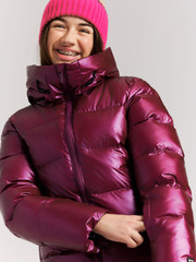 PRTNicole JR Metallic puffer ski jacket
