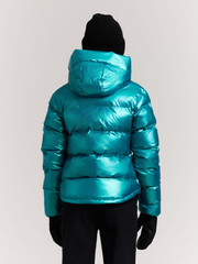 PRTNicole JR Metallic puffer ski jacket