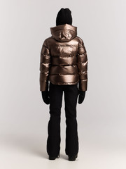 PRTNicole JR Metallic puffer ski jacket
