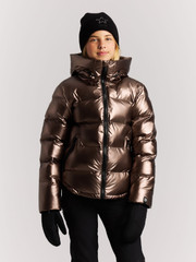PRTNicole JR Metallic puffer ski jacket