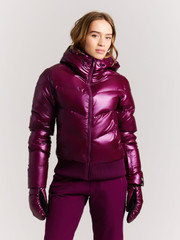 PRTJolan Metallic puffer ski jacket