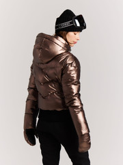 PRTJolan Metallic puffer ski jacket