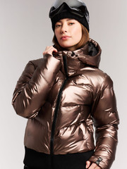 PRTJolan Metallic puffer ski jacket