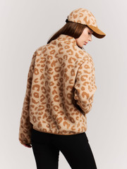 PRTWiba Leopard outdoor fleece zip up