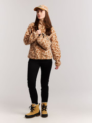 PRTWiba Leopard outdoor fleece zip up